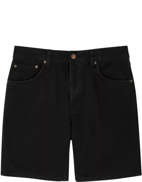 Nudie Jeans Seth Denim Shorts - Black - 28 (W28 / XS)