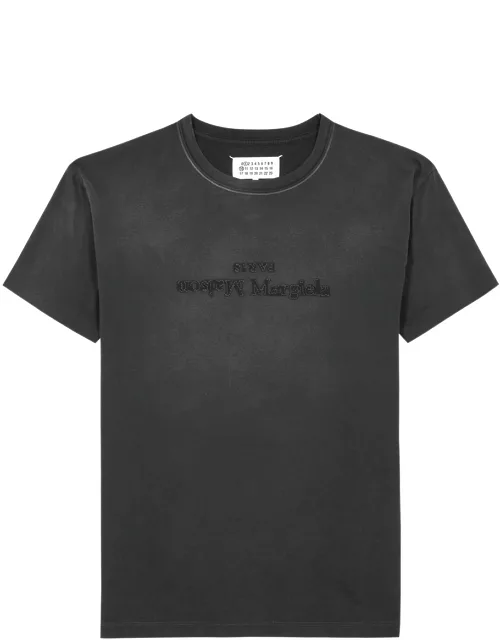 Maison Margiela Logo Faded Cotton T-shirt - Black