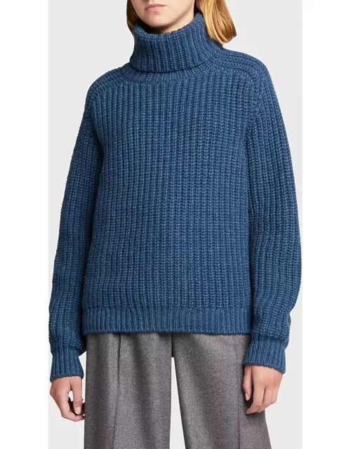 Cashmere Chunky Turtleneck Sweater