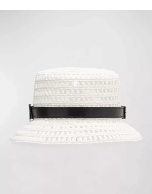 Uccio Woven Belted Bucket Hat