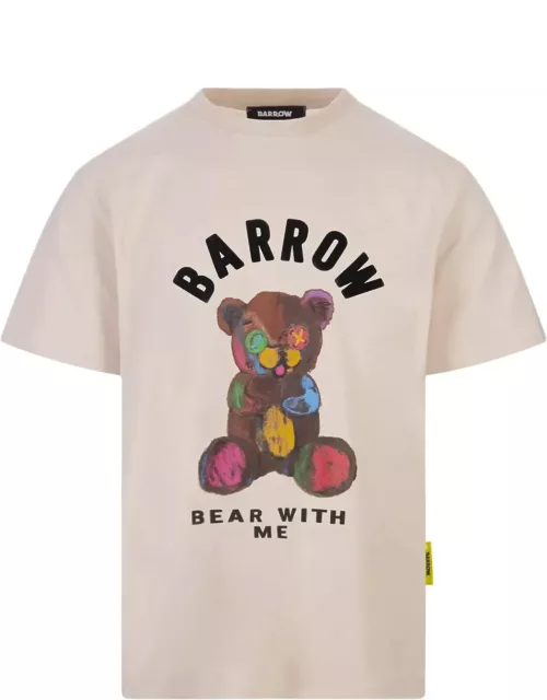 Barrow Dove T-shirt With Bear