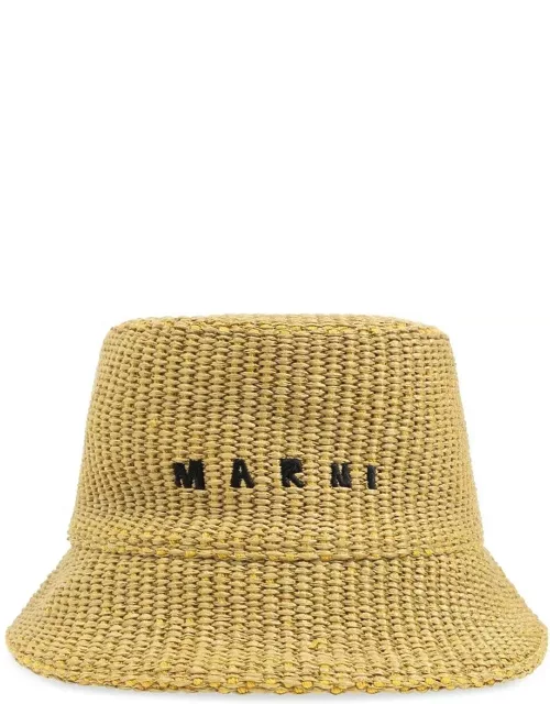 Marni Logo Embroidered Bucket Hat