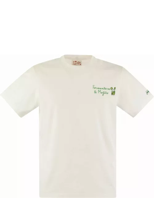 MC2 Saint Barth Portofino - T-shirt With Chest Embroidery