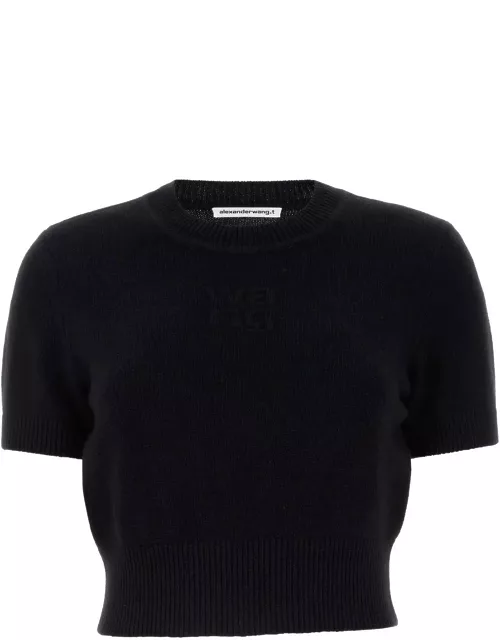 Alexander Wang Black Cotton Blend Sweater