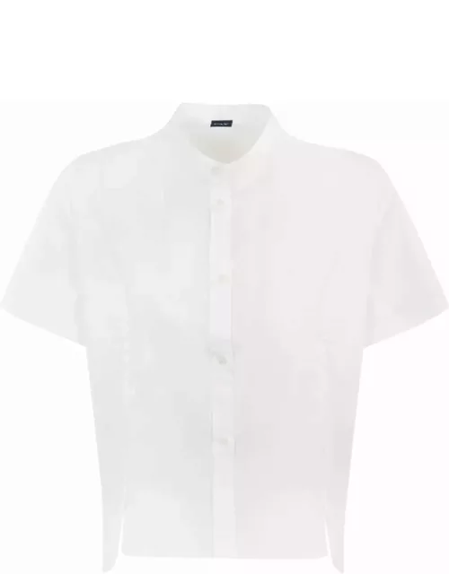 Fay Cotton Shirt With Mandarin Collar