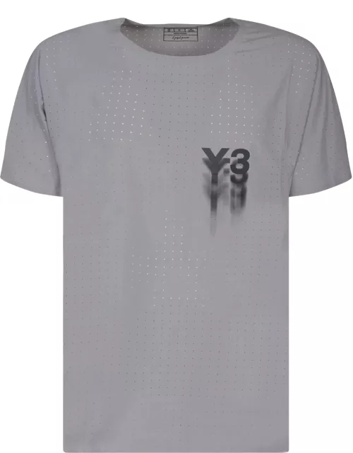 Y-3 Run Ss Grey T-shirt