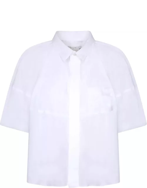 Sacai White Cotton Poplin Shirt
