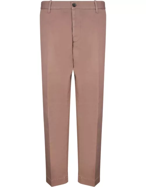 Brown Wide Drill Trousers By Nine In The Morning