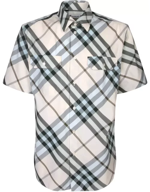 Burberry Camicia Mc Pocket Chk Bia Shirt