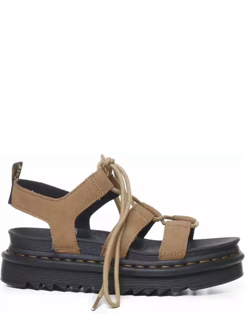 Dr. Martens Nartilla Sandals In Tumbled Leather
