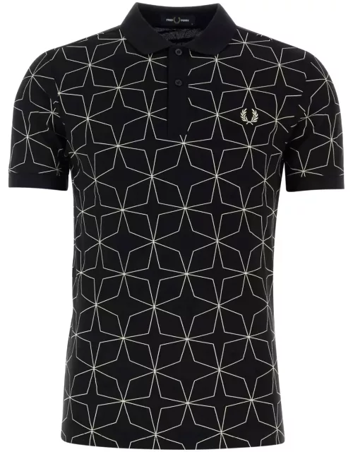 Fred Perry Printed Piquet Polo Shirt