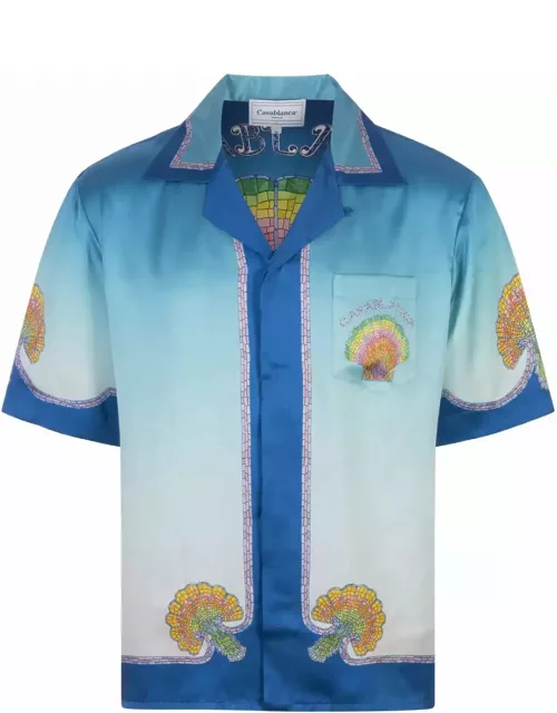 Casablanca Coquillage Coloré Silk Shirt