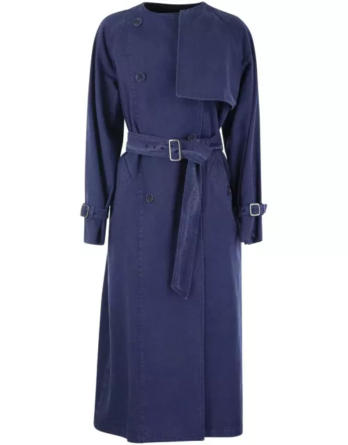 Max Mara Belted Double-breasted Trench Coat