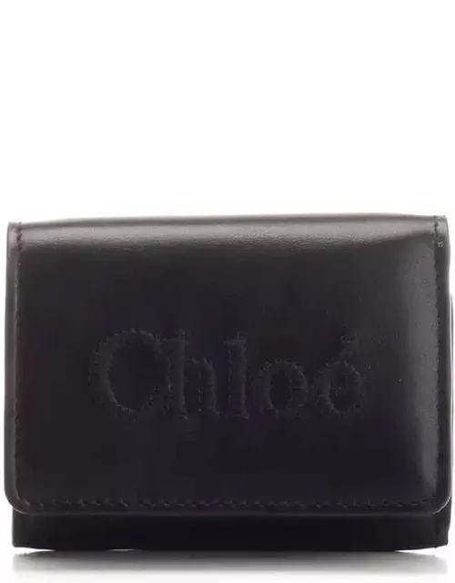 Chloé Black chloè Sense Trifold Wallet