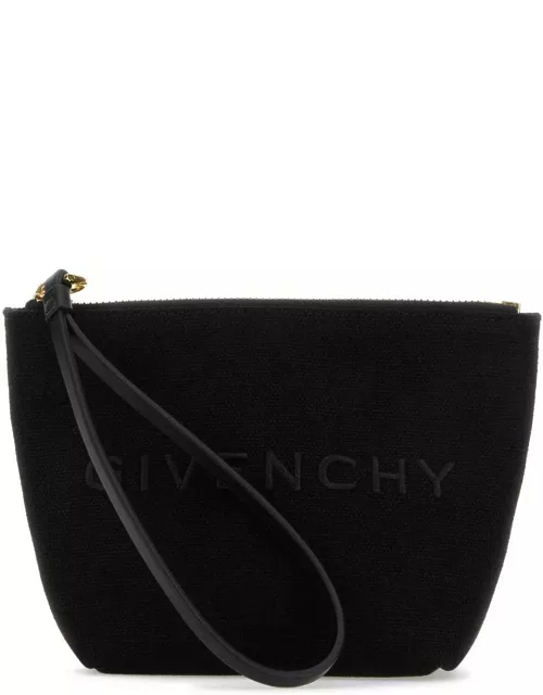Givenchy Logo Printed Zipped Clutch Bag