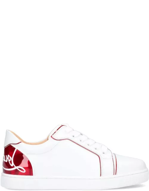 Christian Louboutin Fun Vieira Sneakers In White Leather