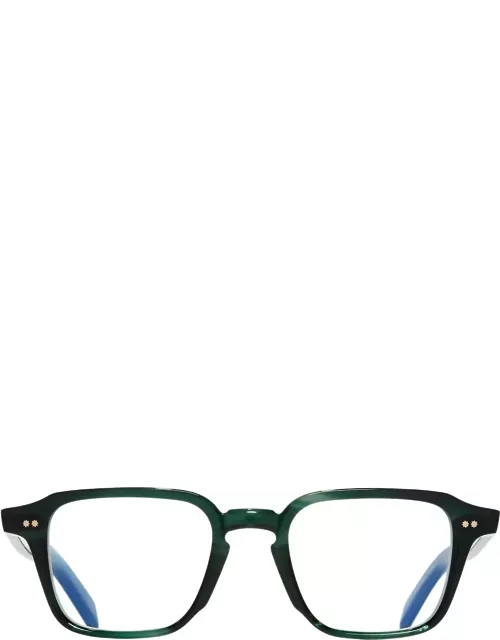 Cutler And Gross Gr07 03 Striped Dark Green Glasse