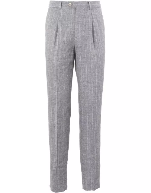 Brunello Cucinelli Pinstripe Tailored Trouser
