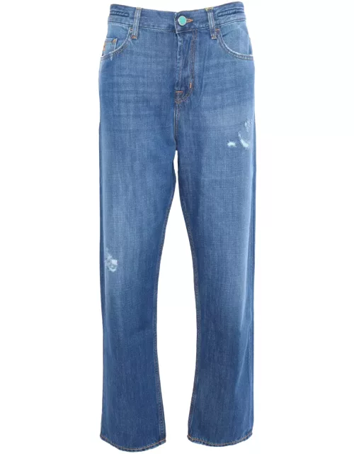 Jacob Cohen Blue 5 Pocket Jean