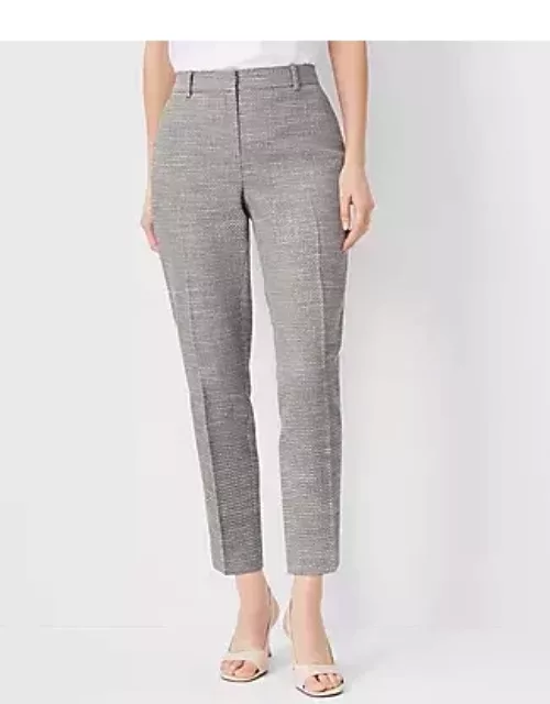 Ann Taylor The Petite Mid Rise Eva Ankle Pant in Texture - Curvy Fit