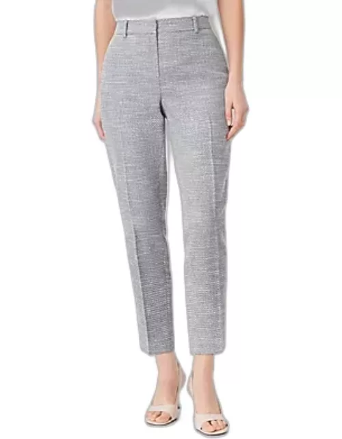 Ann Taylor The Mid Rise Eva Ankle Pant in Texture - Curvy Fit