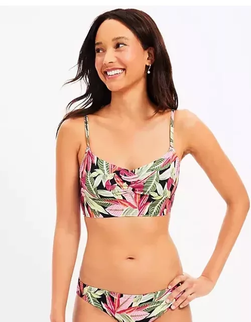 Loft LOFT Beach Cinched Front Cropped Bikini Top
