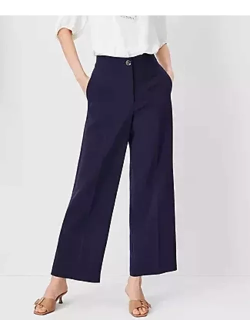 Ann Taylor The Wide Leg Ankle Pant in Crepe - Curvy Fit