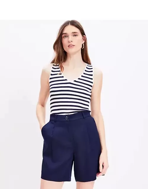 Loft Pleated Shorts in Emory with 7 Inch Insea
