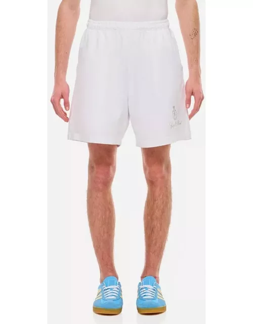Sporty & Rich Vendome Gym Shorts White