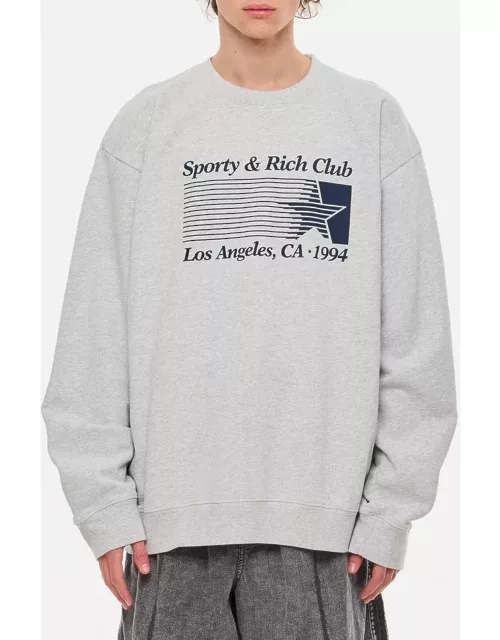 Sporty & Rich Starter Crewneck Sweatshirt Grey