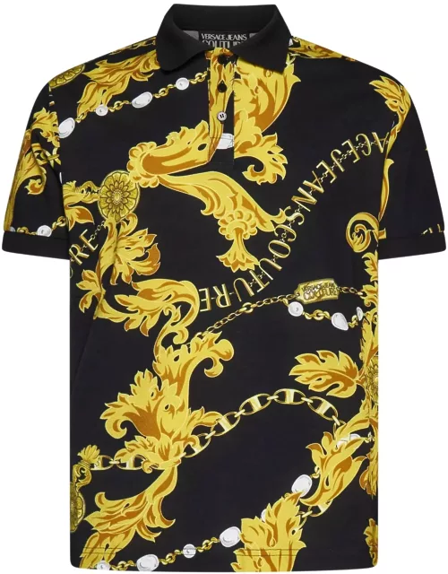 Versace Jeans Couture Chain Couture Two Buttons Polo Shirt