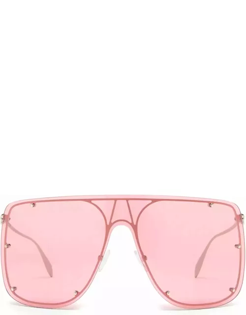 Alexander McQueen Eyewear Am0313s Silver Sunglasse