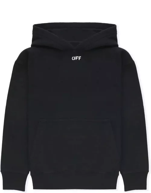 Off-White Off Stamp Plain Hoodie