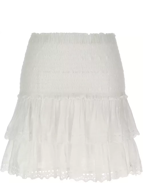 Marant Étoile Tinaomi Skirt In White Cotton