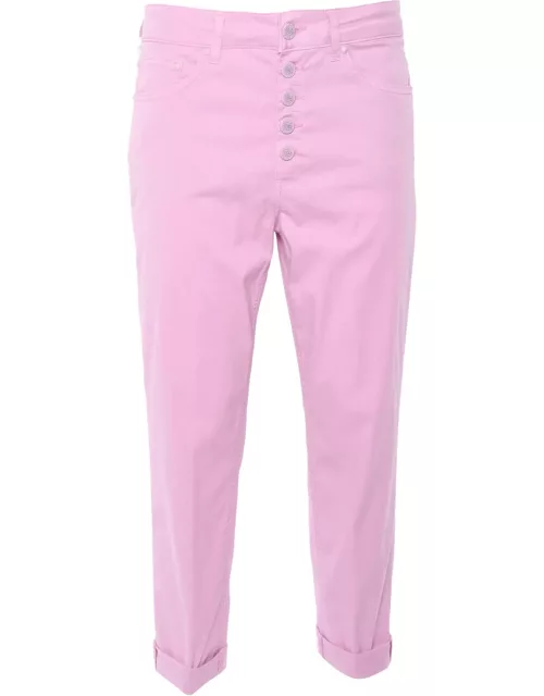 Dondup Pink High-waisted Jean