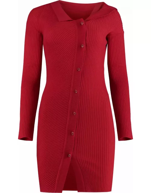 Jacquemus Le Robe Maille Colin Knitted Dres