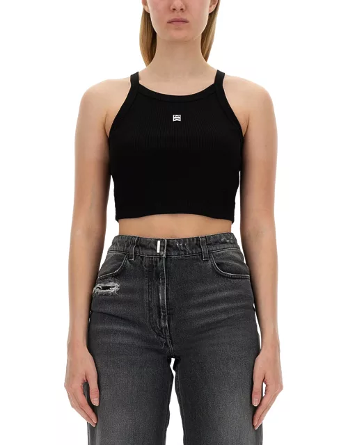 givenchy crop top with logo