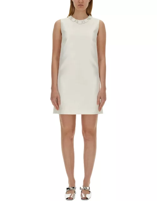 versace mini duchesse dress with crystal
