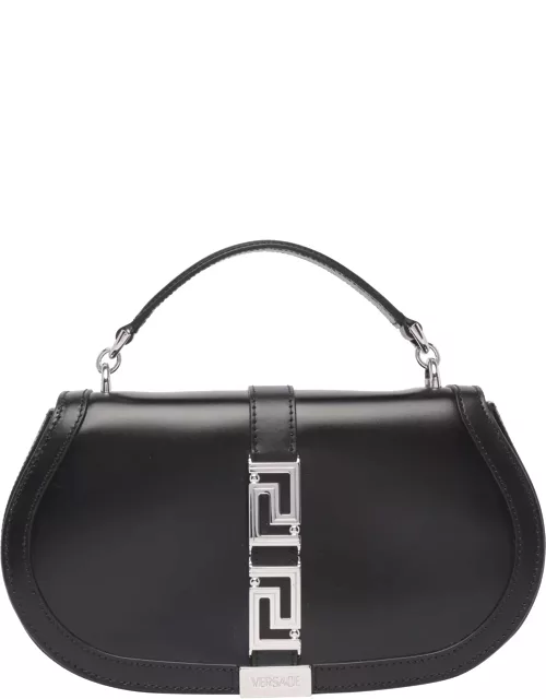 Versace Greca Goddess Leather Crossbody Bag