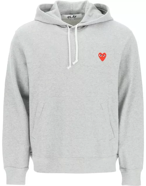 COMME DES GARCONS PLAY heart patch hoodie