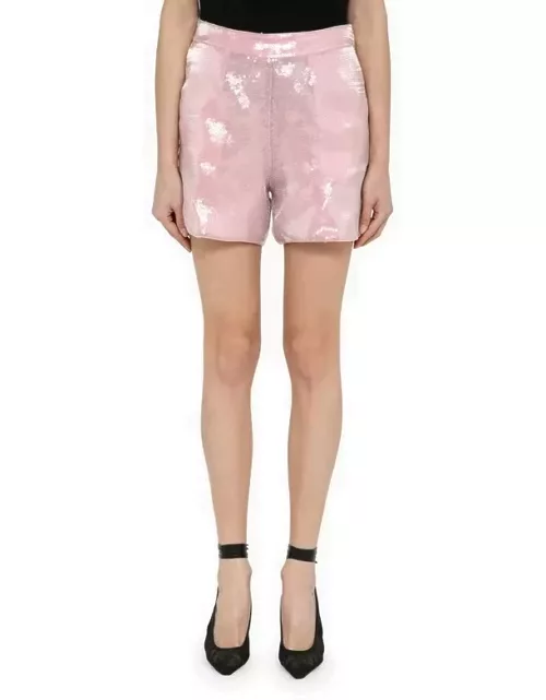 Pink shorts with sequin