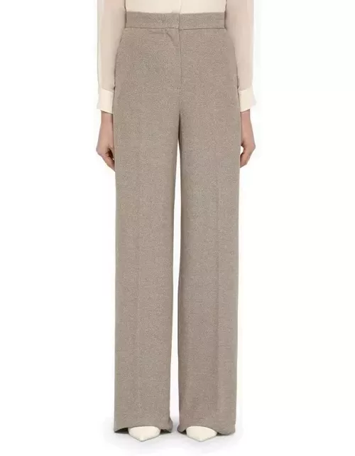 Clay-coloured cotton palazzo pant