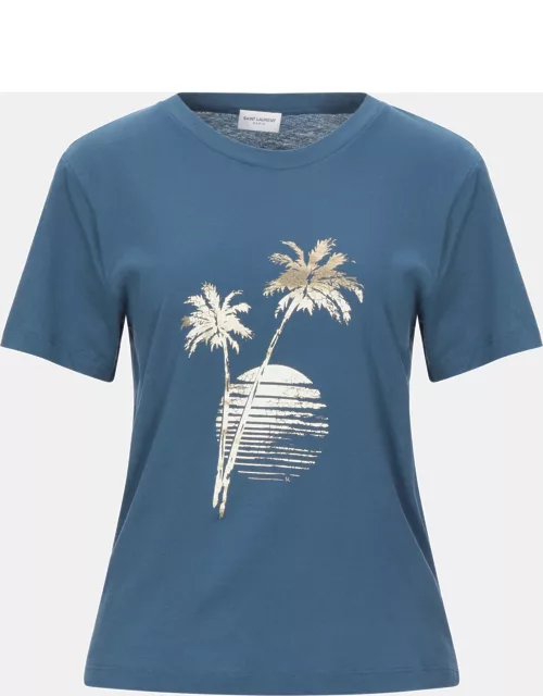 Saint Laurent Blue Jersey T-Shirt