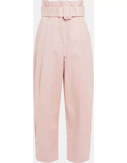 Zimmermann Pink Cotton Tapered Pants L (3)