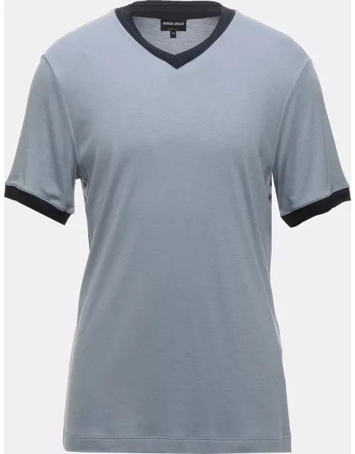 Giorgio Armani Blue Jersey T-Shirt