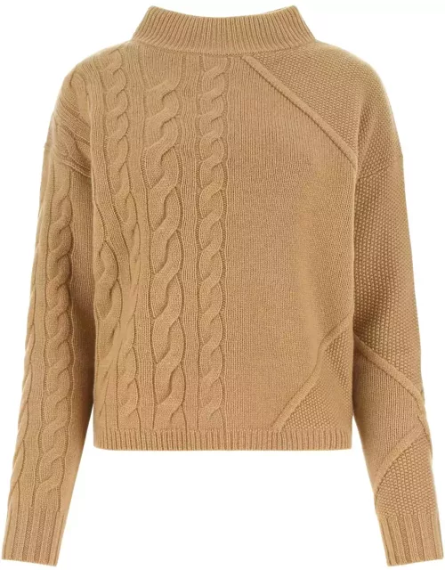 Max Mara Beige Wool Blend Accordo Sweater