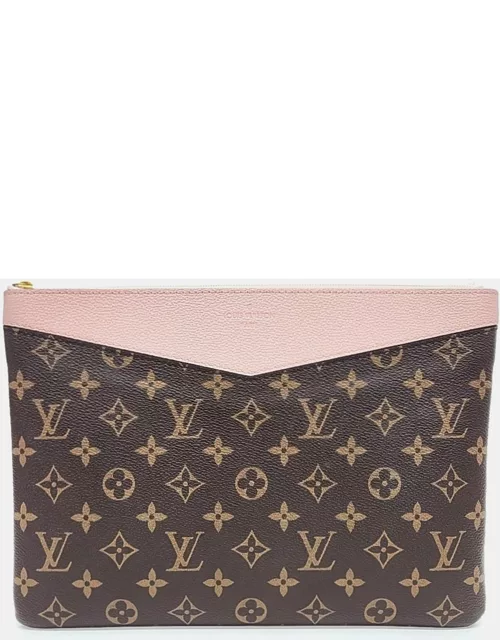 Louis Vuitton Pink/Brown Monogram Daily Clutch