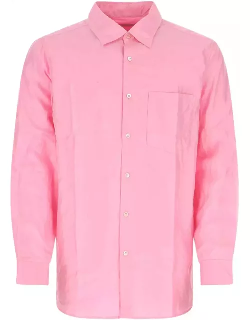 Dries Van Noten Pink Silk Shirt