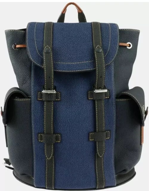 Louis Vuitton Blue/Black Monogram Christopher Backpack