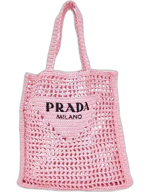 Prada Pink Crochet Shoulder Bag